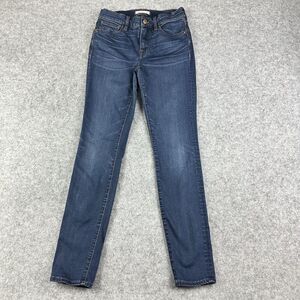 MADEWELL Roadtripper Jeans Womens 25 Blue Dark Wash Preppy Everyday Denim*